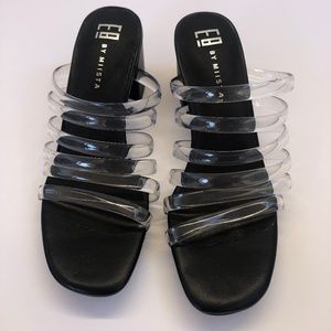 Elena Heel - Clear Sandals Size 6 by Miista
